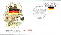 Ersttagsbrief Deutsche Einheit - 03. Oktober 1990